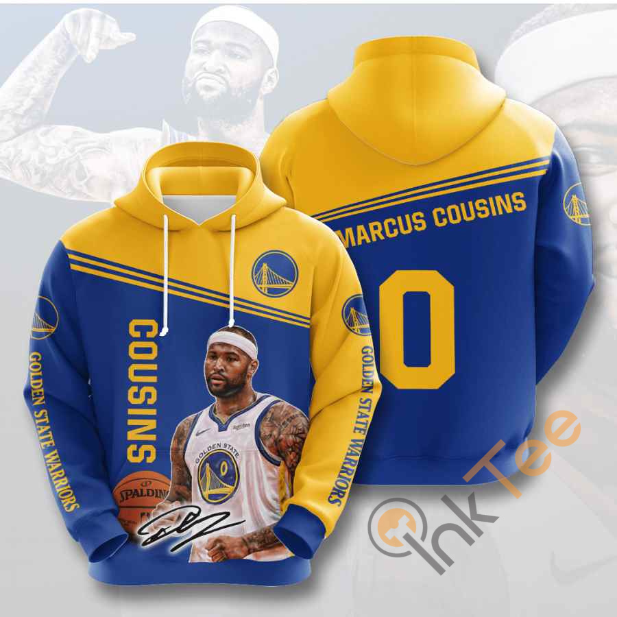 Sports Basketball Nba Golden State Warriors Demarcus Cousins Usa Hoodie 3D