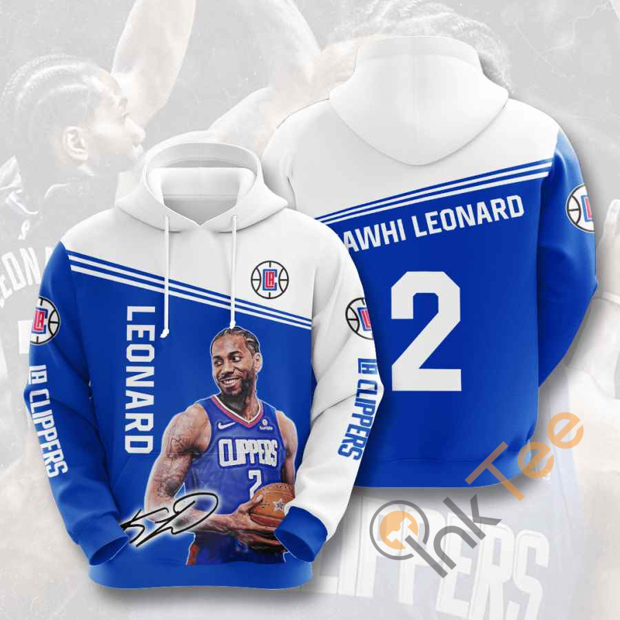 Sports Basketball Nba Los Angeles Clippers Kawhi Leonard Usa Hoodie 3D 5 Sports Basketball Nba Los Angeles Clippers Kawhi Leonard Usa Hoodie 3D