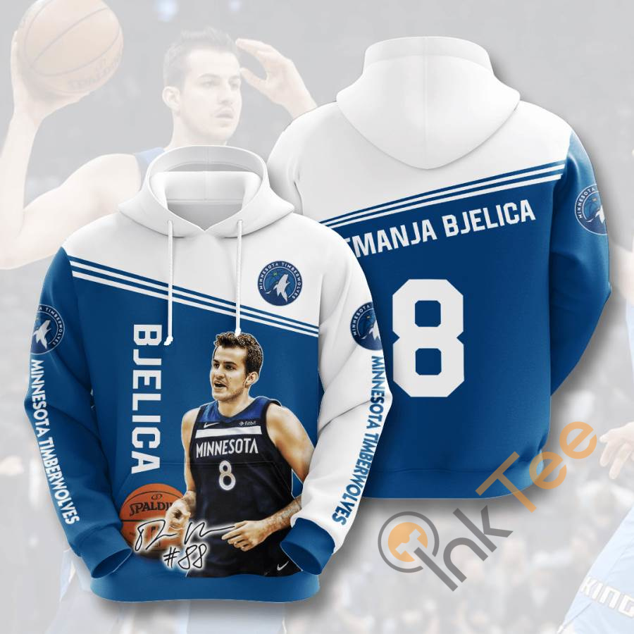 Sports Basketball Nba Minnesota Timberwolves Nemanja Bjelica Usa Hoodie 3D