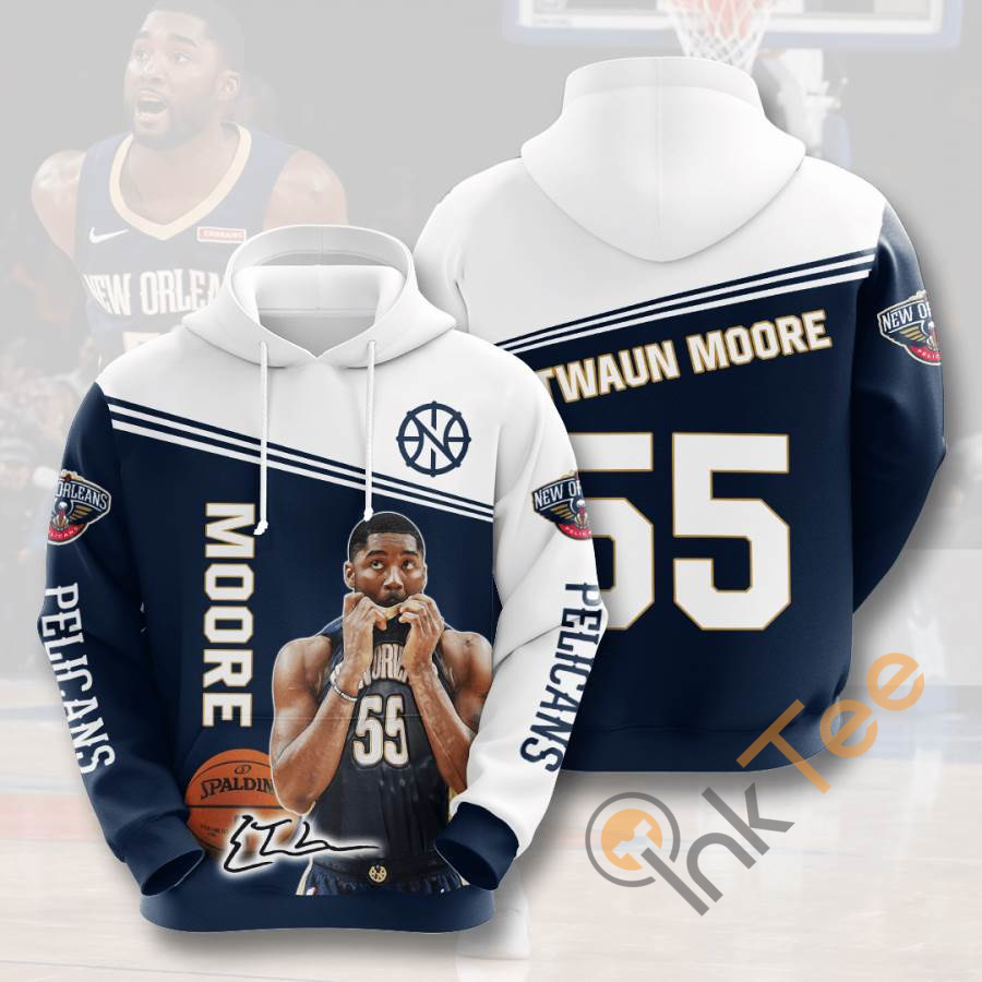 Sports Basketball Nba New Orleans Pelicans E'twaun Moore Usa Hoodie 3D 9 Sports Basketball Nba New Orleans Pelicans E’twaun Moore Usa Hoodie 3D