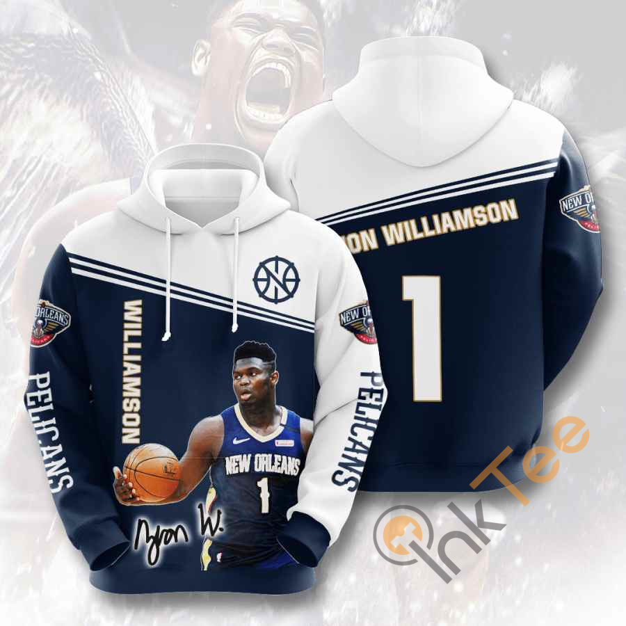 Sports Basketball Nba New Orleans Pelicans Zion Williamson Usa Hoodie 3D 7 Sports Basketball Nba New Orleans Pelicans Zion Williamson Usa Hoodie 3D