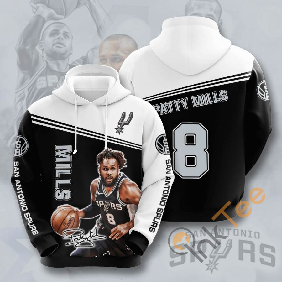 Sports Basketball Nba San Antonio Spurs Patty Mills Usa Hoodie 3D 5 Sports Basketball Nba San Antonio Spurs Patty Mills Usa Hoodie 3D