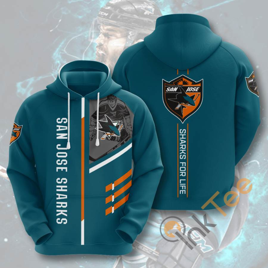 Sports Hockey Nhl San Jose Sharks Usa Hoodie 3D