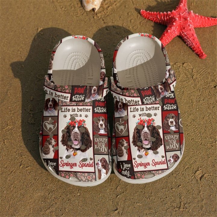 Springer Spaniel Life Is Better Crocs Clog Shoes 13 Springer Spaniel Life Is Better Crocs Clog Shoes