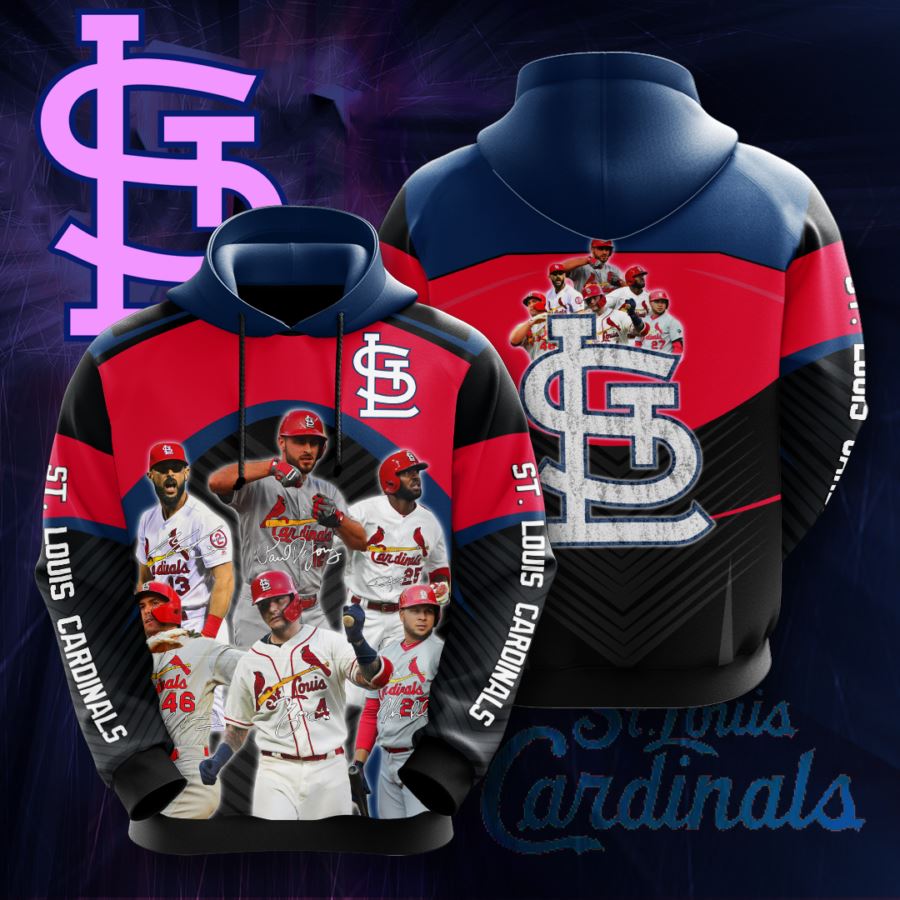 St. Louis Cardinals Custom Hoodie 3D 11 St. Louis Cardinals Custom Hoodie 3D