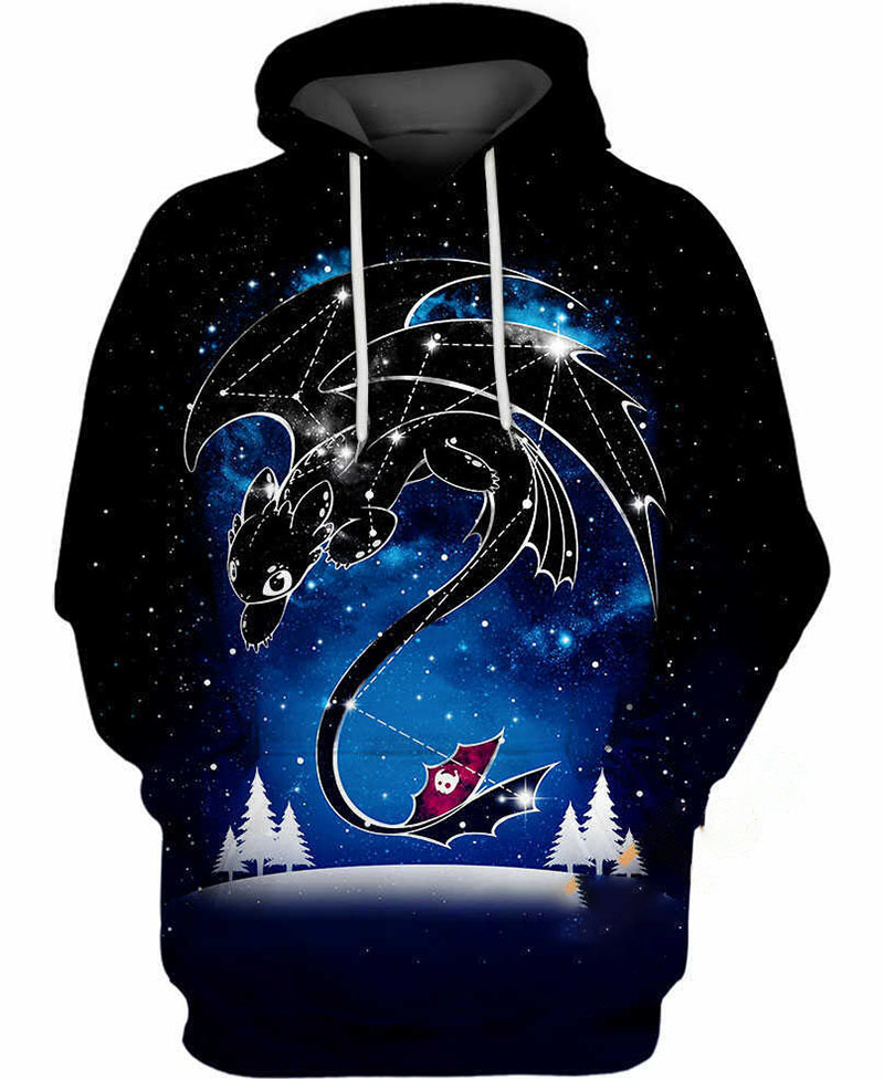 Starry Dragon Sky Hoodie 3D 14 Starry Dragon Sky Hoodie 3D