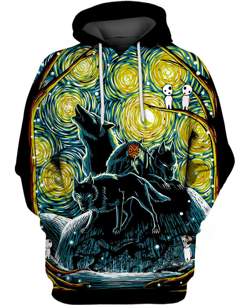 Starry Forest Hoodie 3D