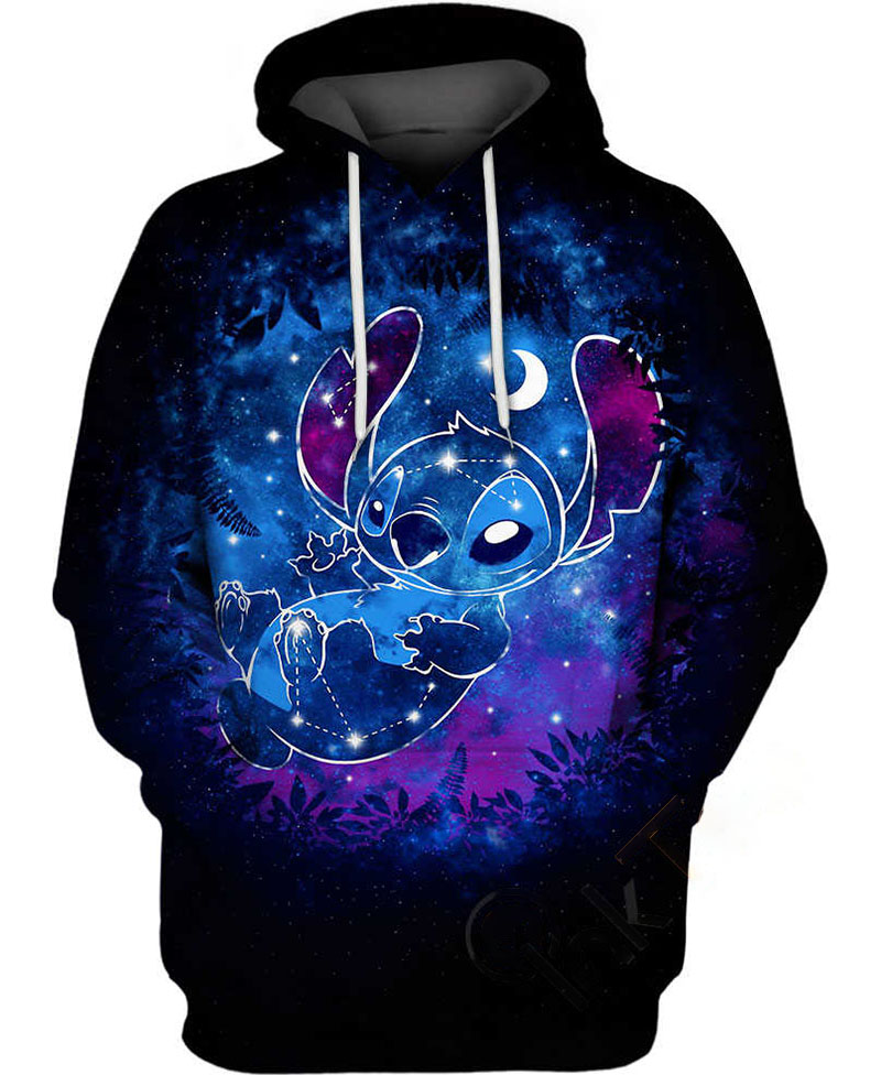 Stitch Color Splash Hoodie 3D