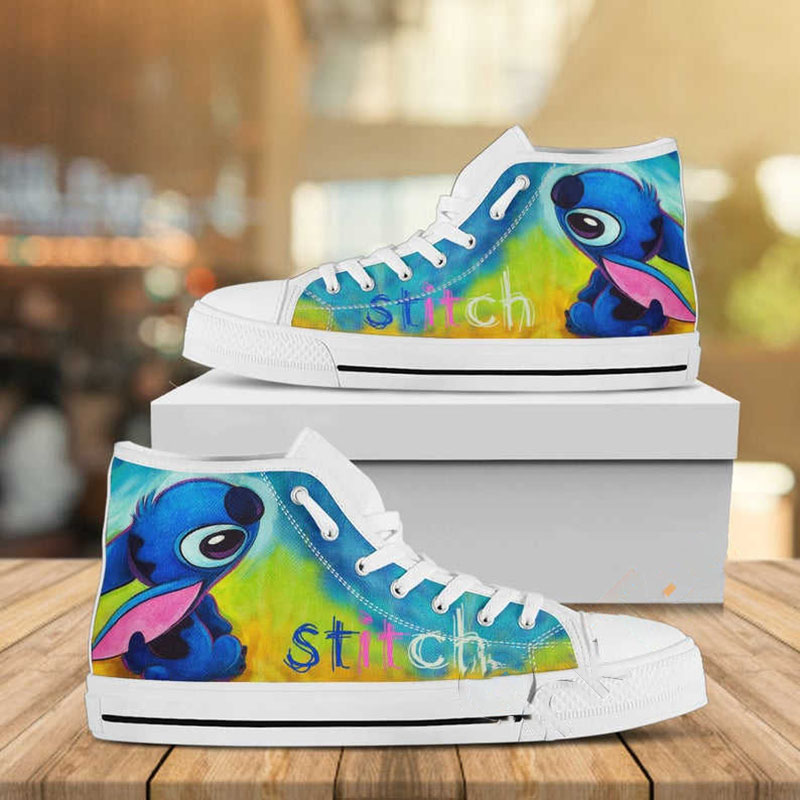 Stitch Disney Custom Pattern Movie High Top Shoes 15 Stitch Disney Custom Pattern Movie High Top Shoes