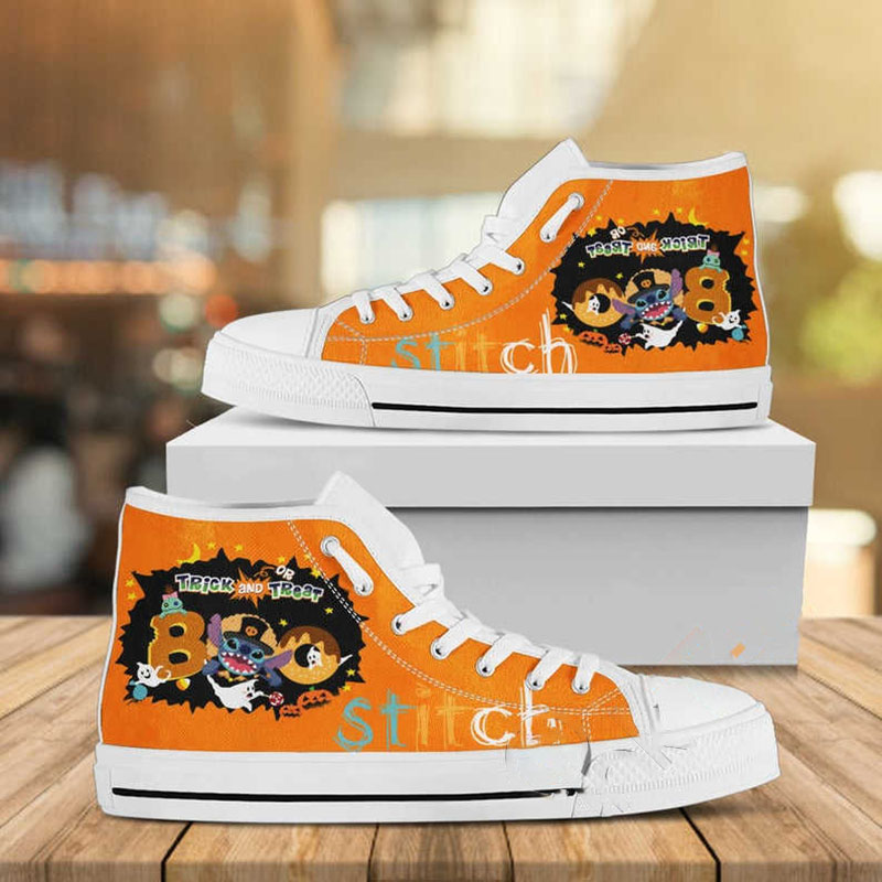 Stitch Disney Custom Pattern Movie High Top Shoes