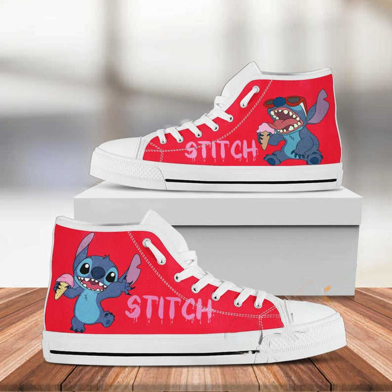 Stitch Disney Custom Pattern Movie High Top Shoes 9 Stitch Disney Custom Pattern Movie High Top Shoes