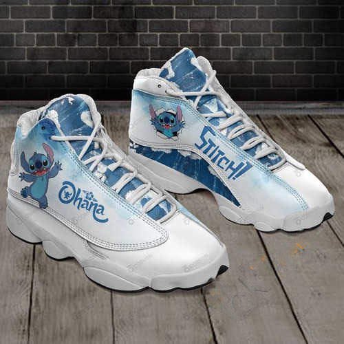 Stitch Ohana Personalized Air Jordan Shoes