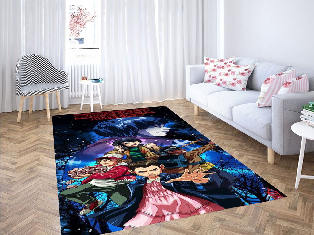 Stranger Things Background Living Room Modern Carpet Rug