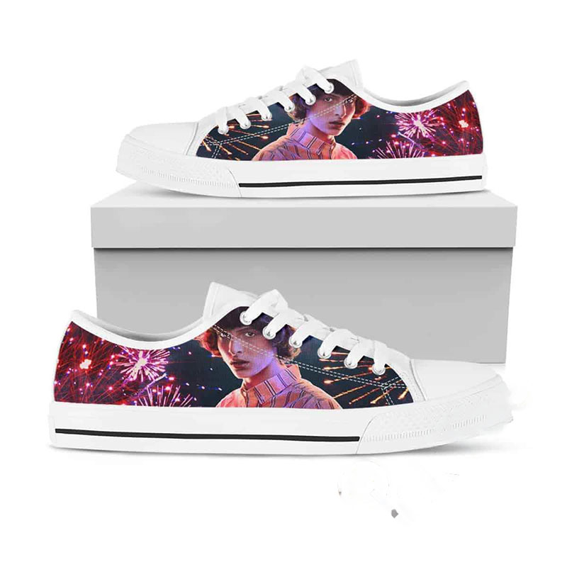 Stranger Things With Mike Portrait Low Top Shoes