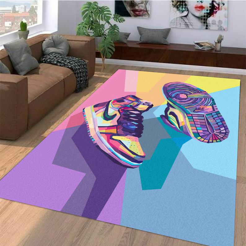 Street Fashion Style Sneaker Shoes Streetwear Area Sneakerhead Room Home Decor Rug 2 Street Fashion Style Sneaker Shoes Streetwear Area Sneakerhead Room Home Decor Rug