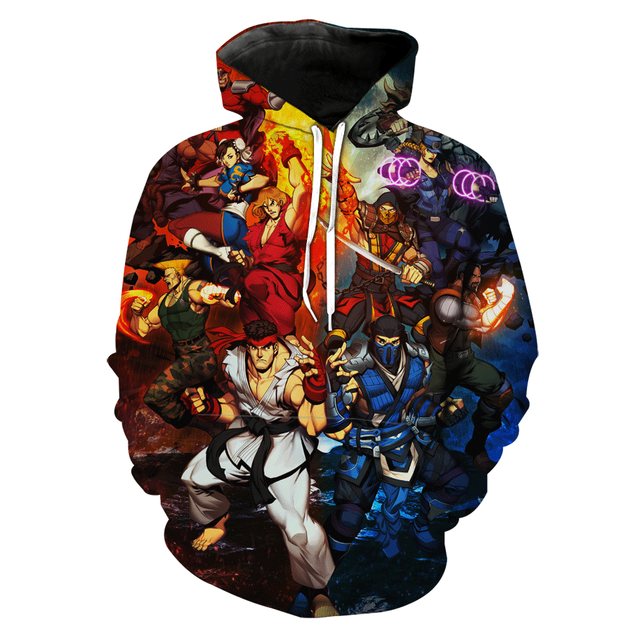 Street Fighter All Character Street Fighter Hoodie 3D 2 Street Fighter All Character Street Fighter Hoodie 3D