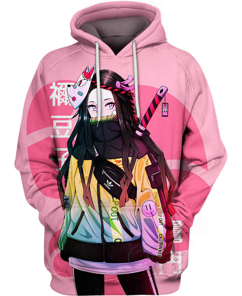 Street Style Nezuko Kamado Hoodie 3D 1 Street Style Nezuko Kamado Hoodie 3D