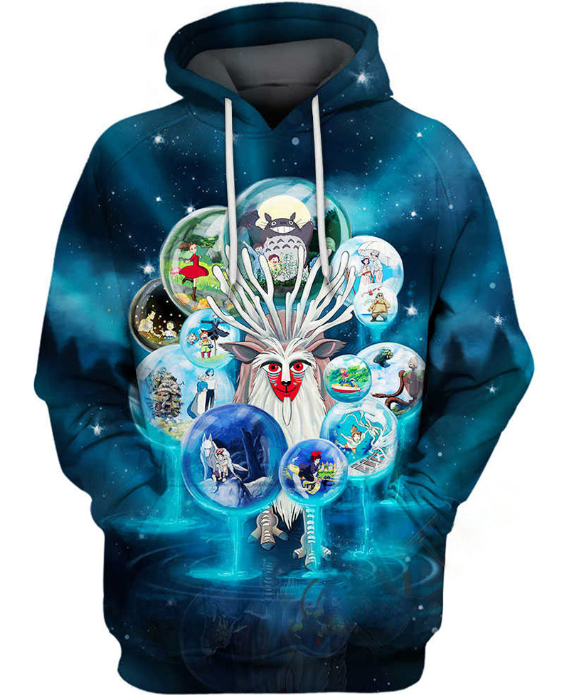 Studio Ghibli Characters Hoodie 3D