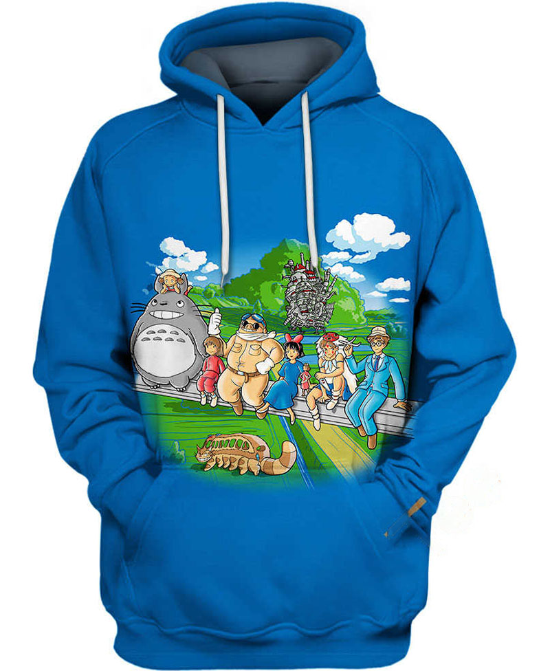 Studio Ghibli Characters Hoodie 3D 13 Studio Ghibli Characters Hoodie 3D