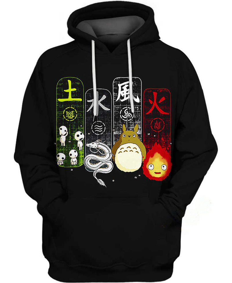 Studio Ghibli Charms Hoodie 3D 10 Studio Ghibli Charms Hoodie 3D