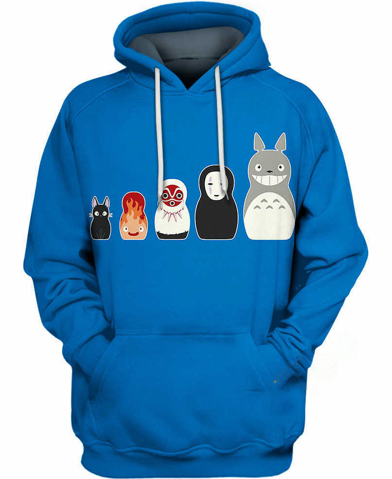 Studio Ghibli Dolls Hoodie 3D 1 Studio Ghibli Dolls Hoodie 3D
