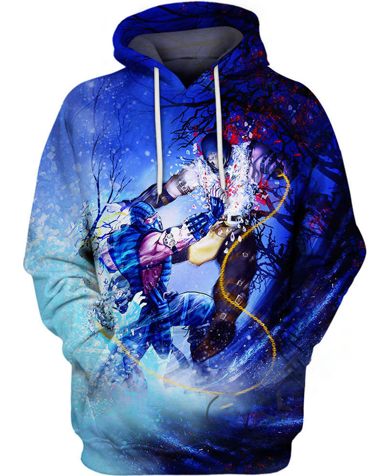 Sub Zero Vs Scorpio Hoodie 3D 1 Sub Zero Vs Scorpio Hoodie 3D