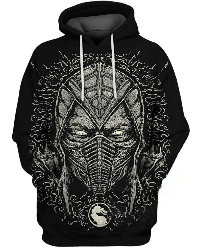 Sub-zero Black Hoodie 3D 1 Sub-zero Black Hoodie 3D
