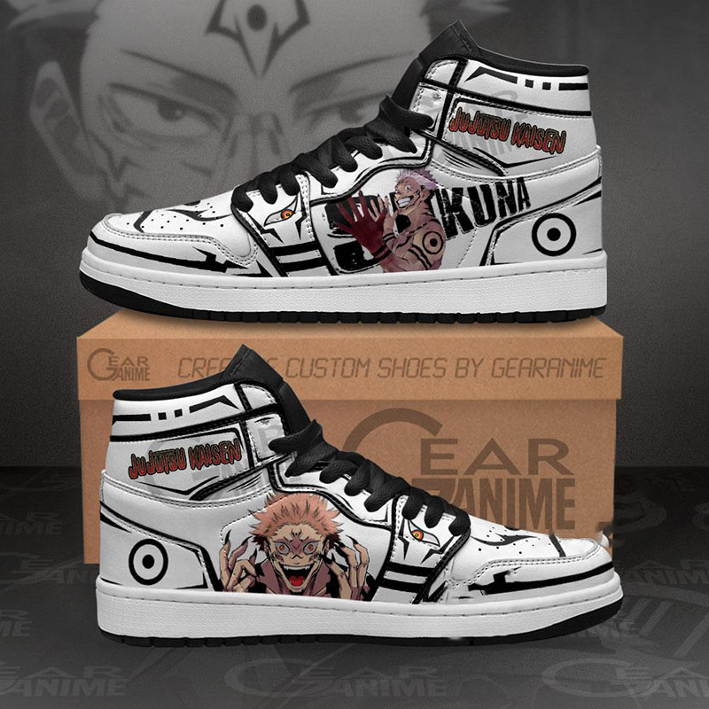 Sukuna Jujutsu Kaisen Sneakers Anime Air Jordan Shoes 4 Sukuna Jujutsu Kaisen Sneakers Anime Air Jordan Shoes