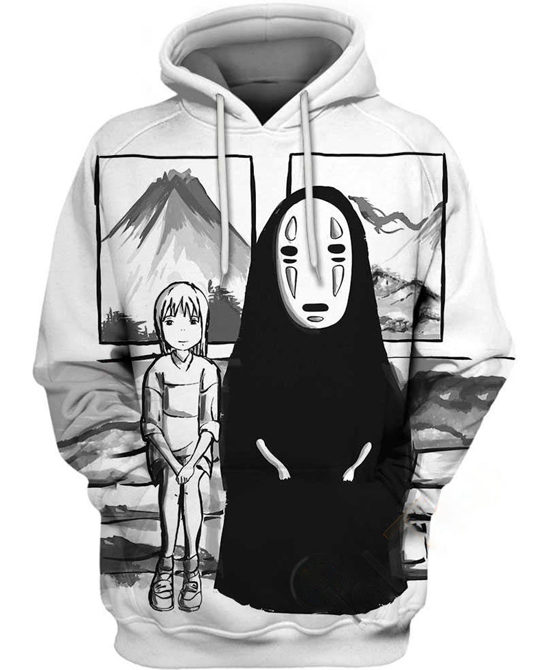 Sumi-e No Face Hoodie 3D