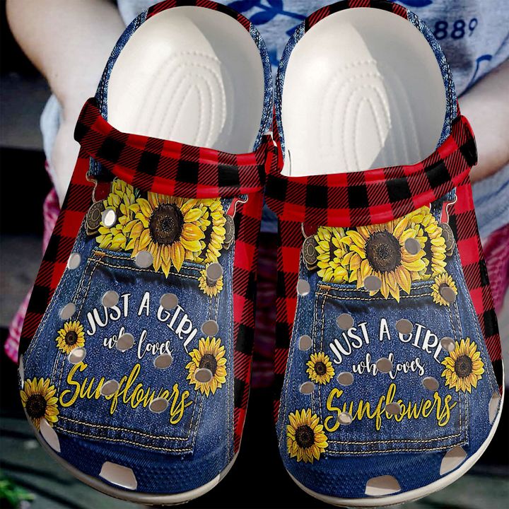 Sunflower Just A Girl Who Loves Sunflowers Crocs Clog Shoes 13 Sunflower Just A Girl Who Loves Sunflowers Crocs Clog Shoes