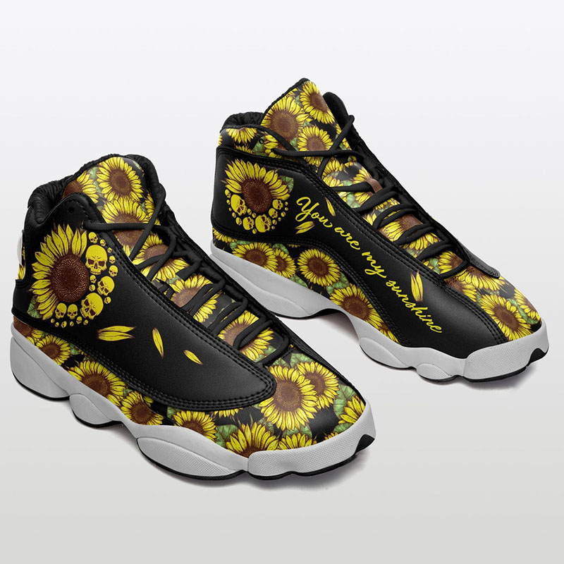 Sunflower Skull Air Jordan Shoes