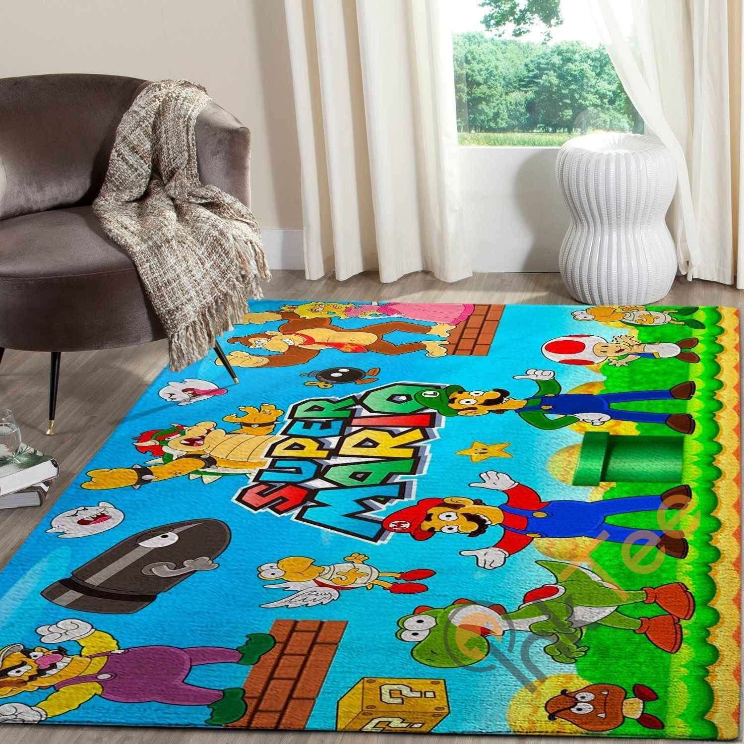 Super Mario Area Rug 1 Super Mario Area Rug