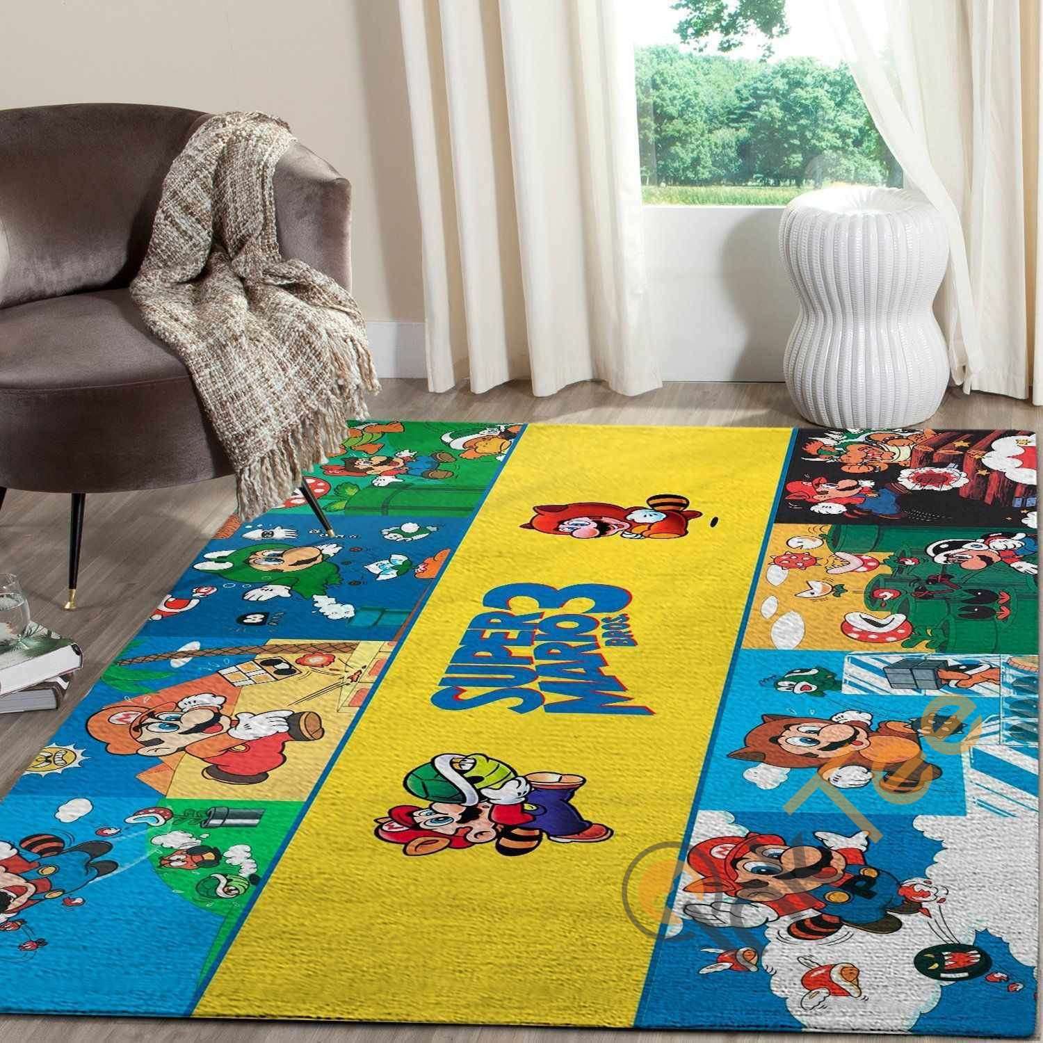 Super Mario Area Rug 5 Super Mario Area Rug