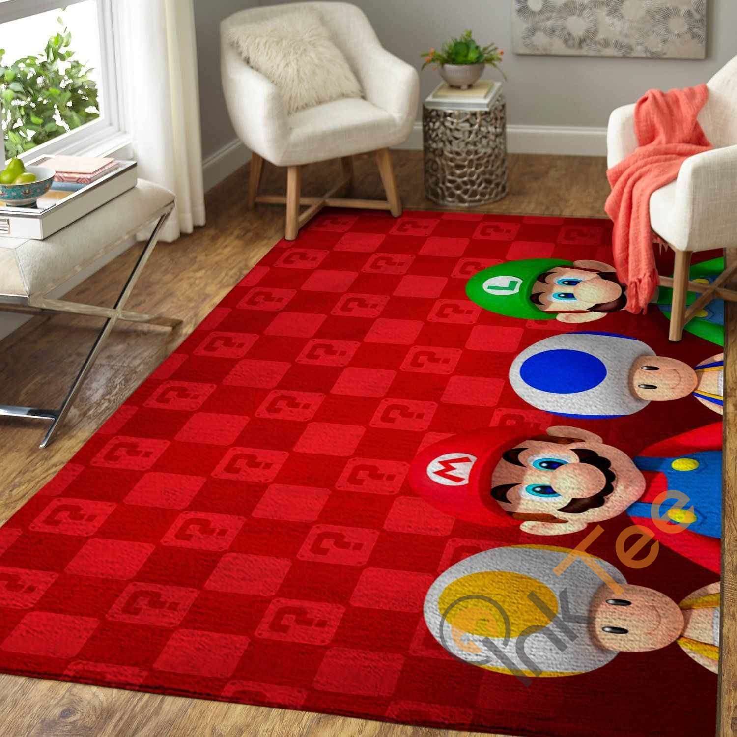 Super Mario Area Rug 2 Super Mario Area Rug