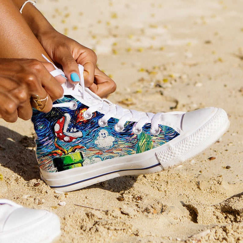 Super Mario Custom Nintendo Cartoon High Top Shoes