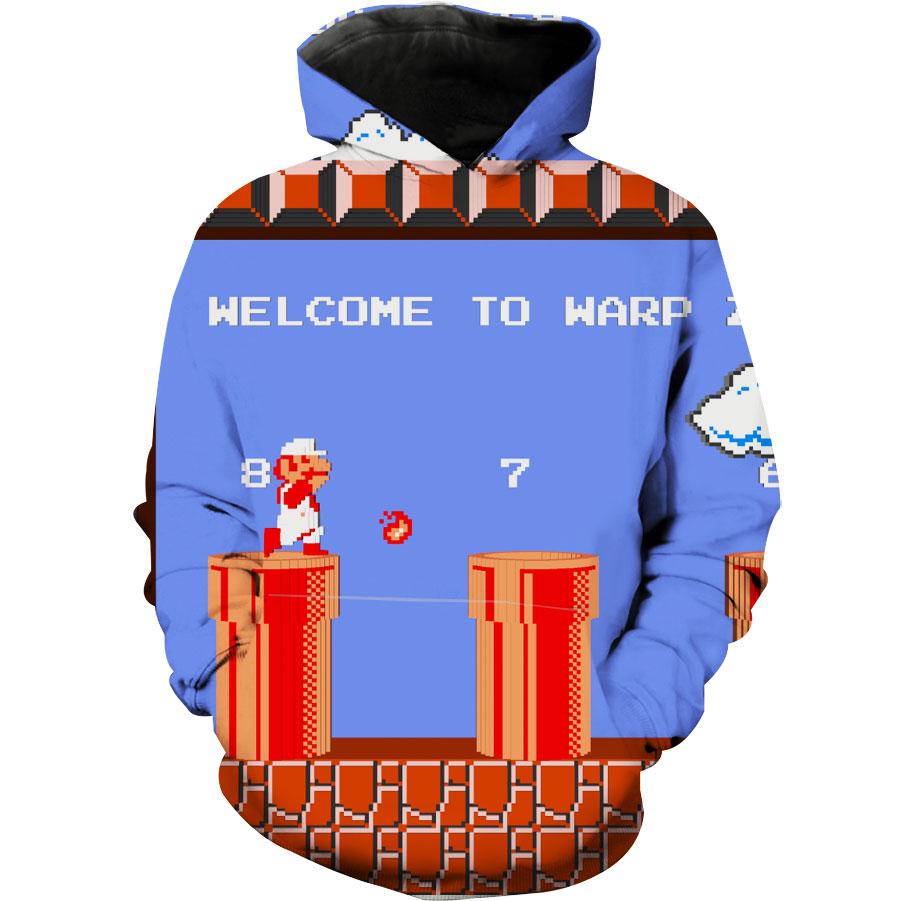 Super Mario Nes Level Classic Video Game Hoodie 3D 1 Super Mario Nes Level Classic Video Game Hoodie 3D