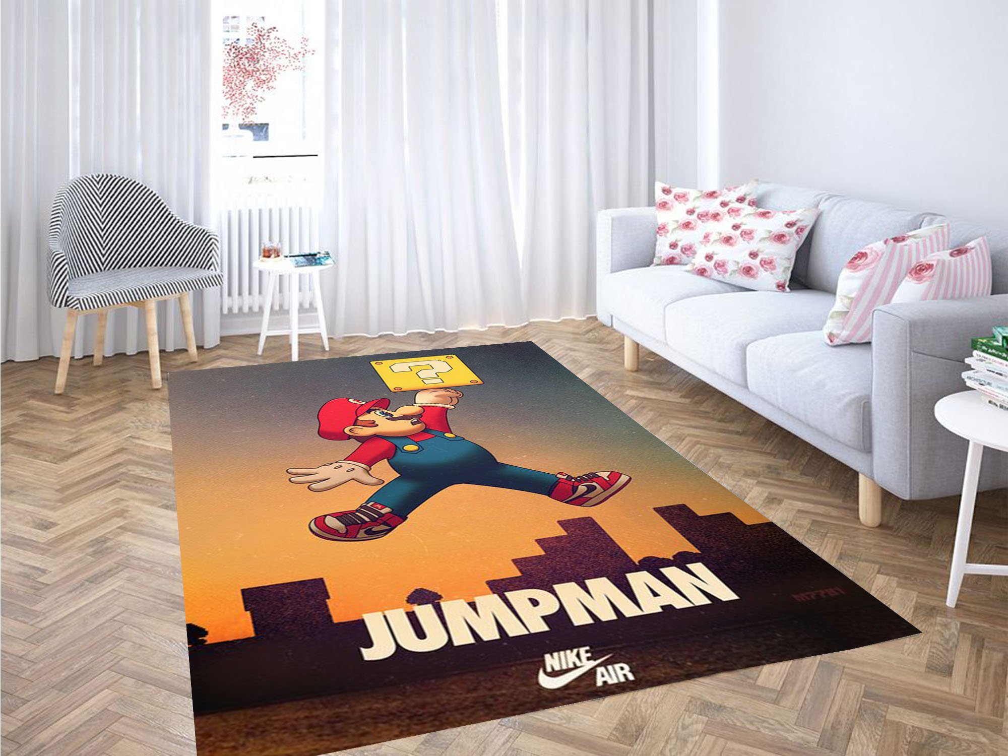 Super Mario Wallpaper Carpet Rug 1 Super Mario Wallpaper Carpet Rug