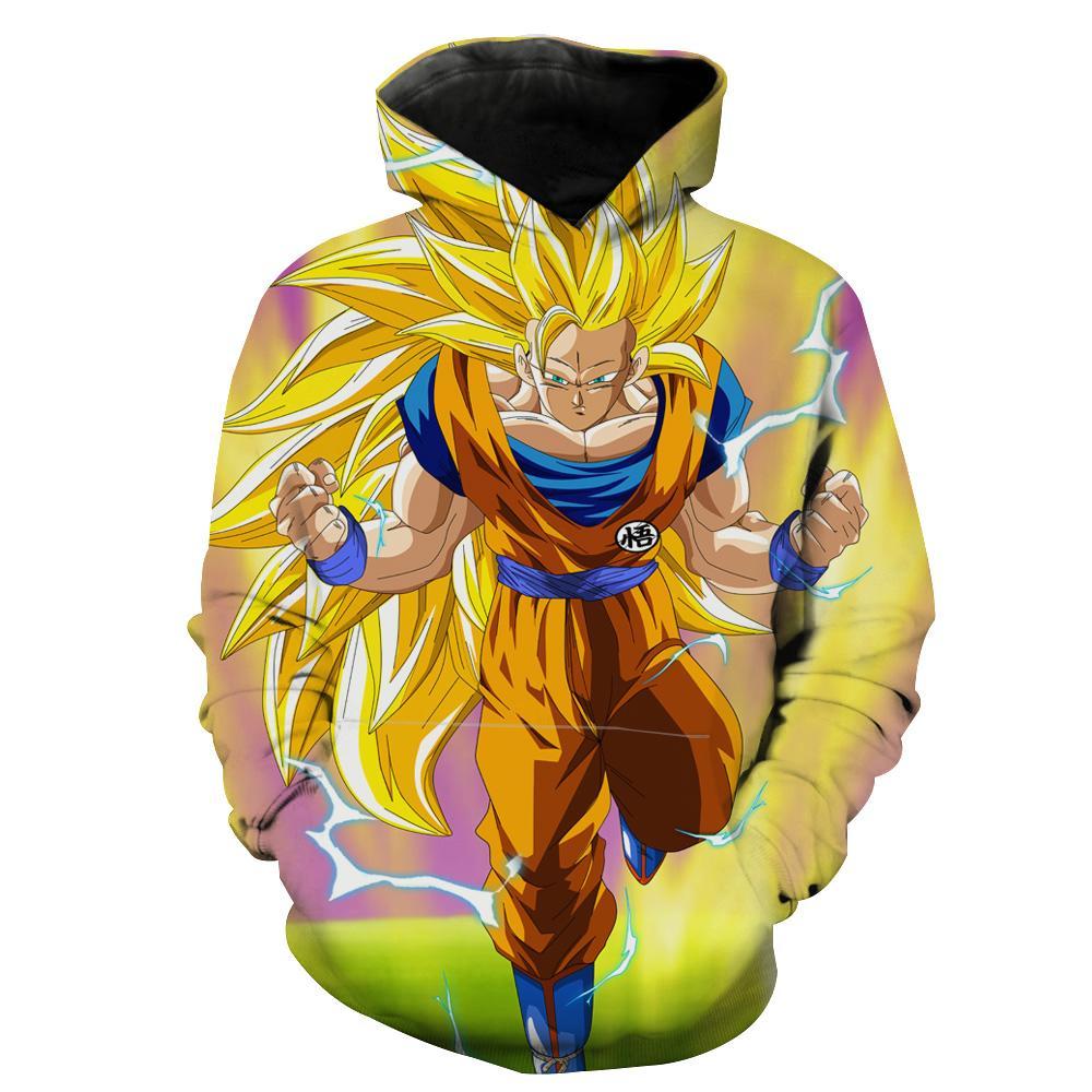 Super Saiyan Hoodie 3D 1 Super Saiyan Hoodie 3D
