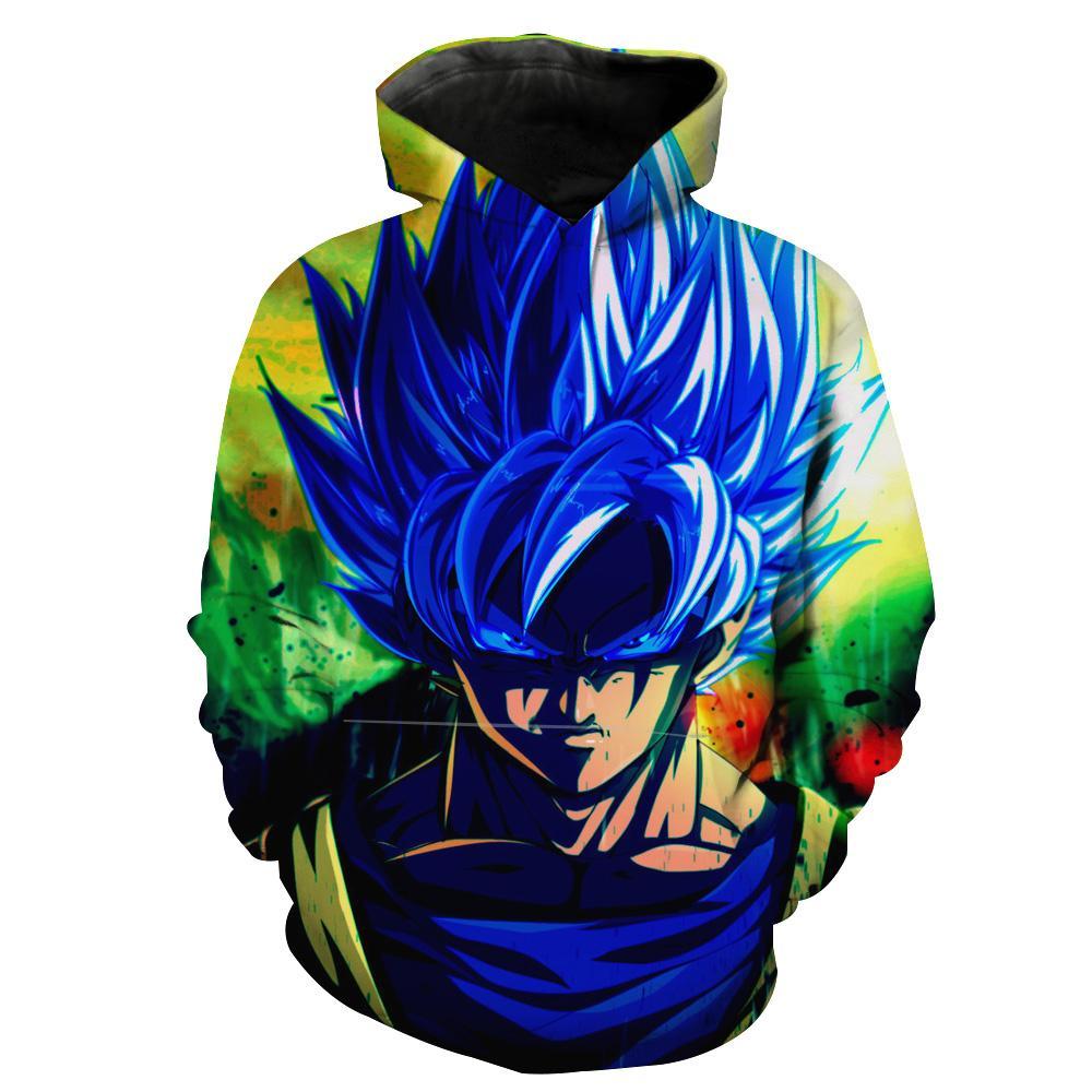 Super Saiyan Blue Goku Goku Face Dragon Ball Super Hoodie 3D 2 Super Saiyan Blue Goku Goku Face Dragon Ball Super Hoodie 3D