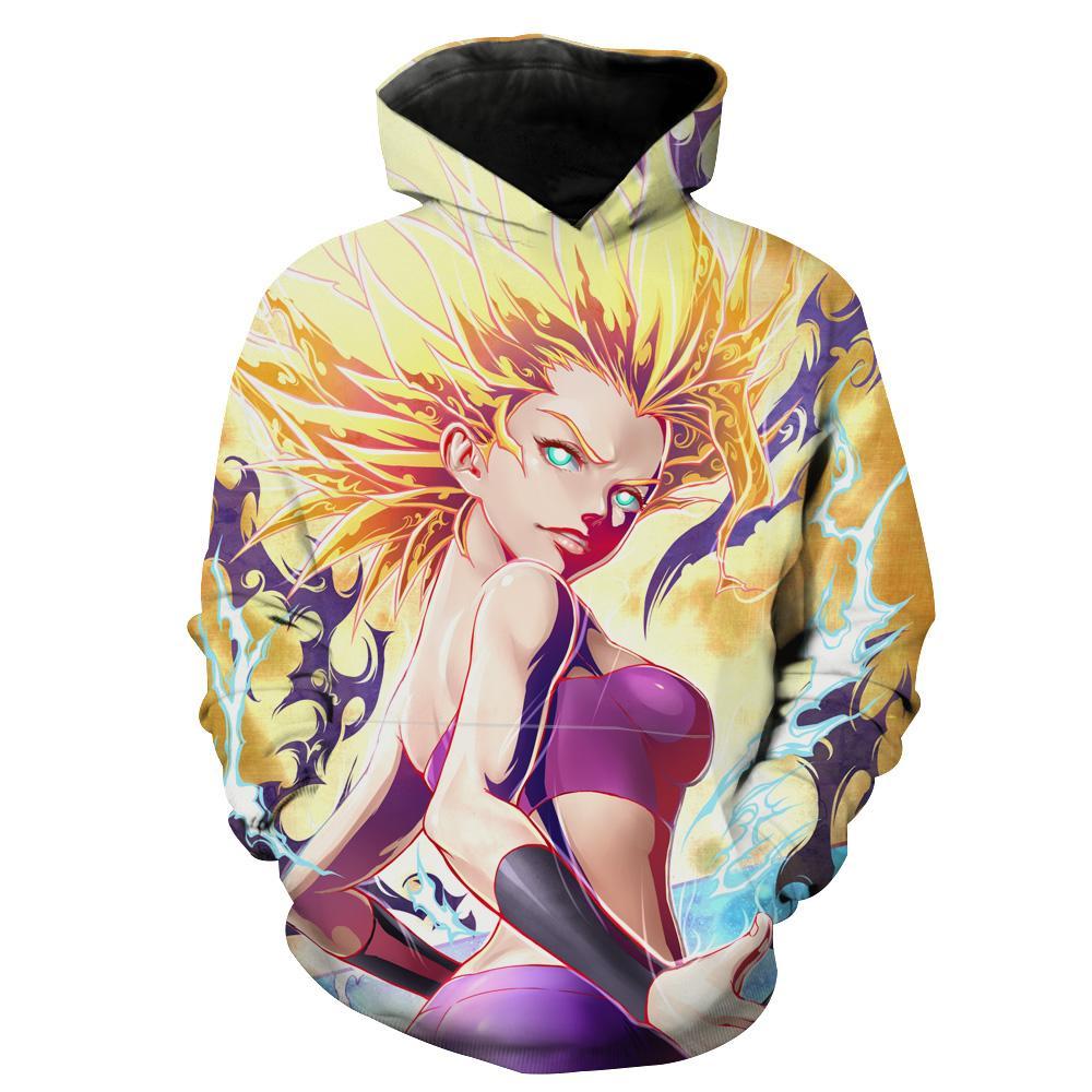Super Saiyan Caulifla Dragon Ball Super Caulifla Hoodie 3D 1 Super Saiyan Caulifla Dragon Ball Super Caulifla Hoodie 3D