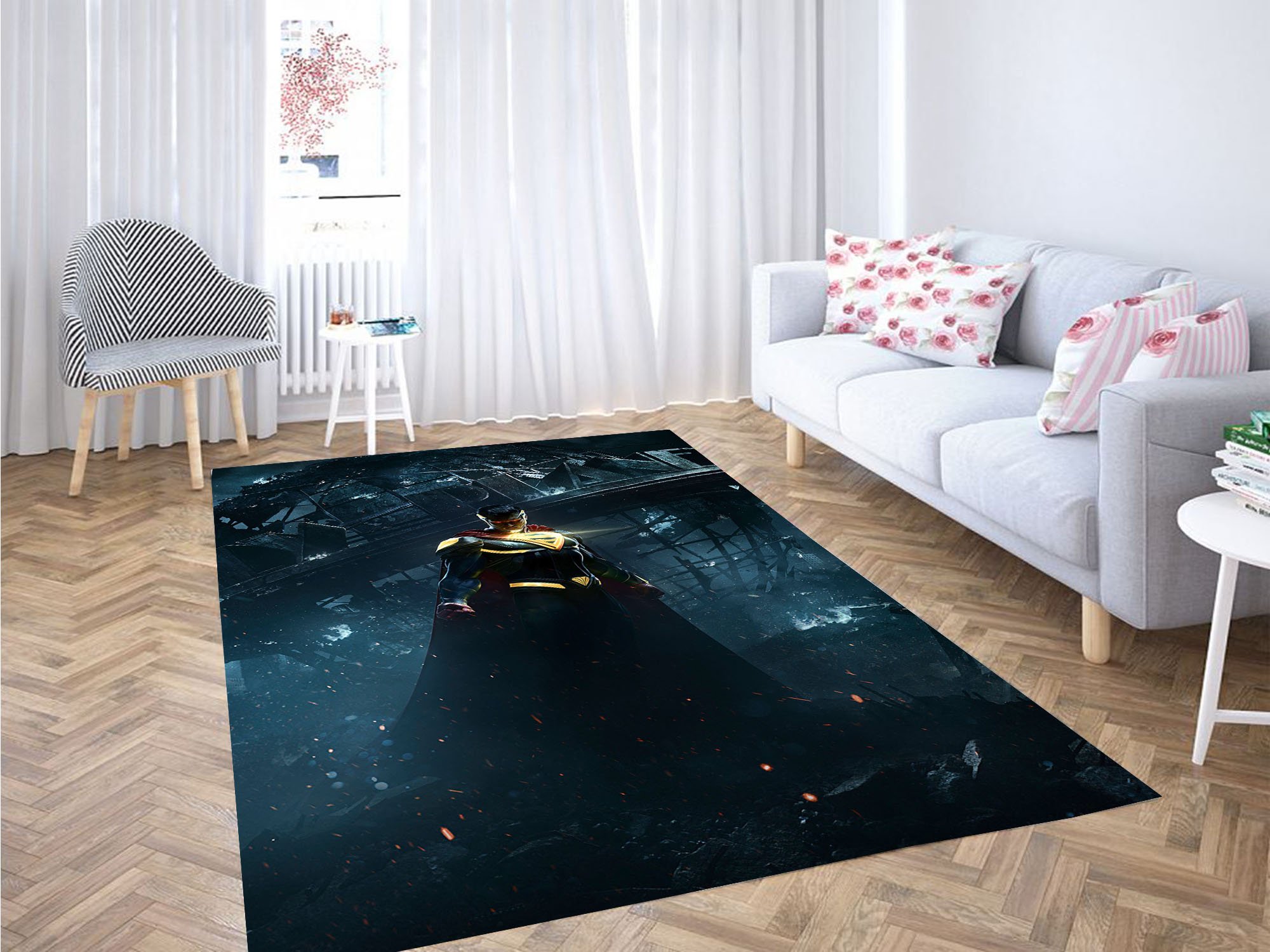 Superman Glowing Carpet Rug 1 Superman Glowing Carpet Rug