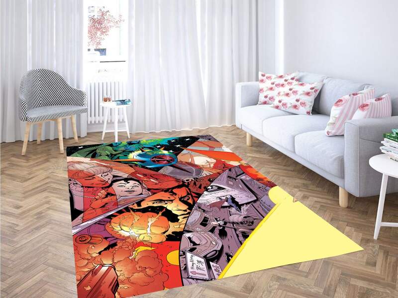 Superman Story Comic Carpet Rug 2 Superman Story Comic Carpet Rug