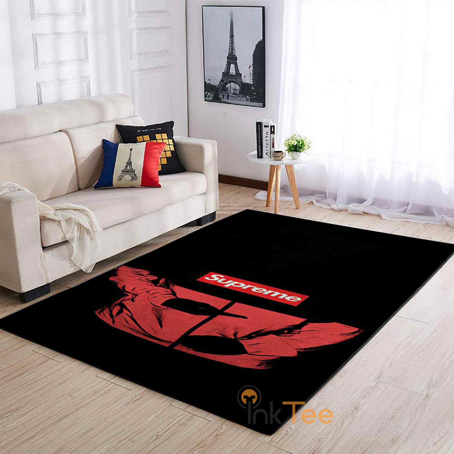 Back & Red Supreme Area Rug