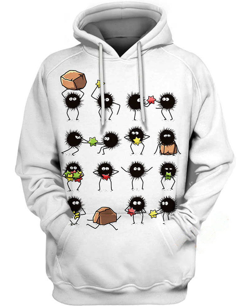Susuwatari Family Hoodie 3D 12 Susuwatari Family Hoodie 3D