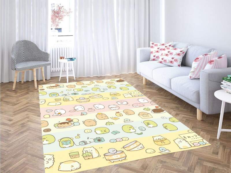 Sweet Pastel Dog Carpet Rug 1 Sweet Pastel Dog Carpet Rug