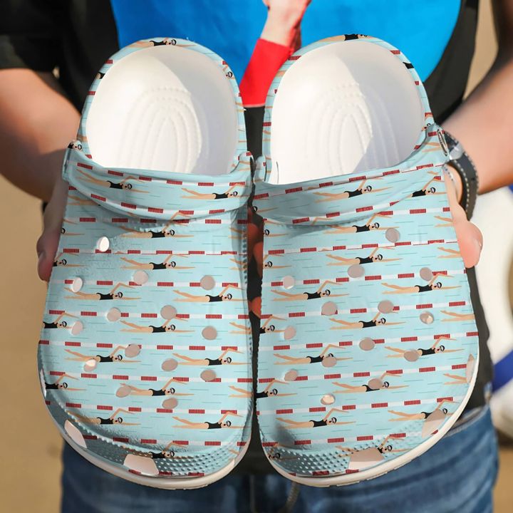 Swimming Girl Crocs Clog Shoes