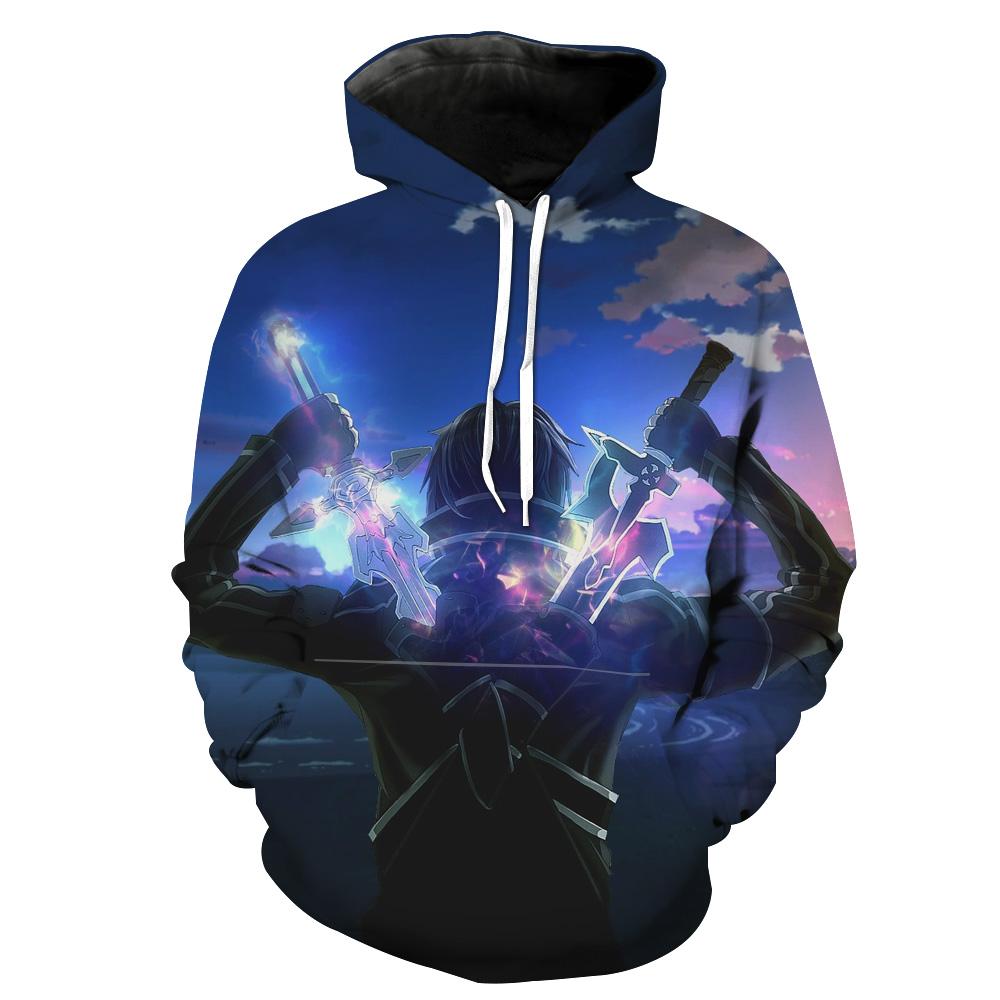 Sword Art Sword Art Online Kirigaya Kazuto Hoodie 3D