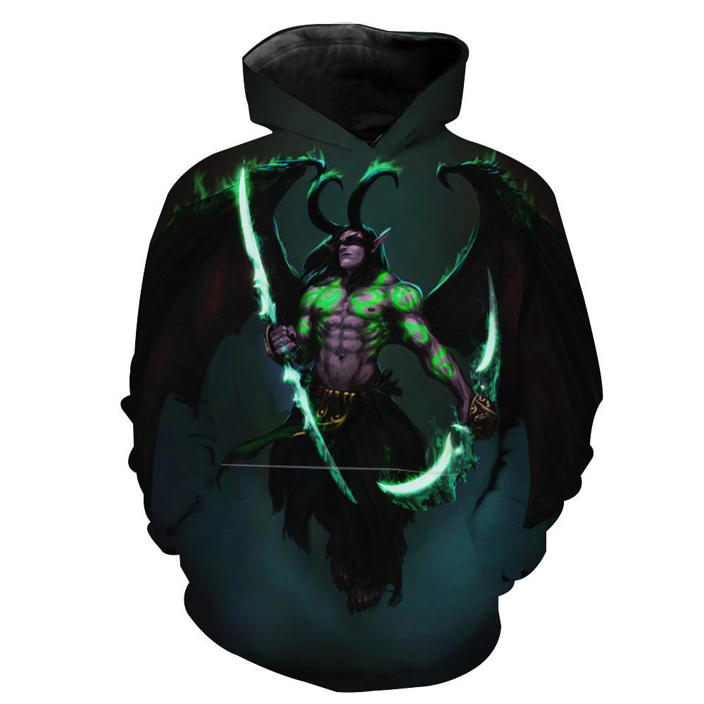 Sword Illidan World Of Warcrafts Hoodie 3D