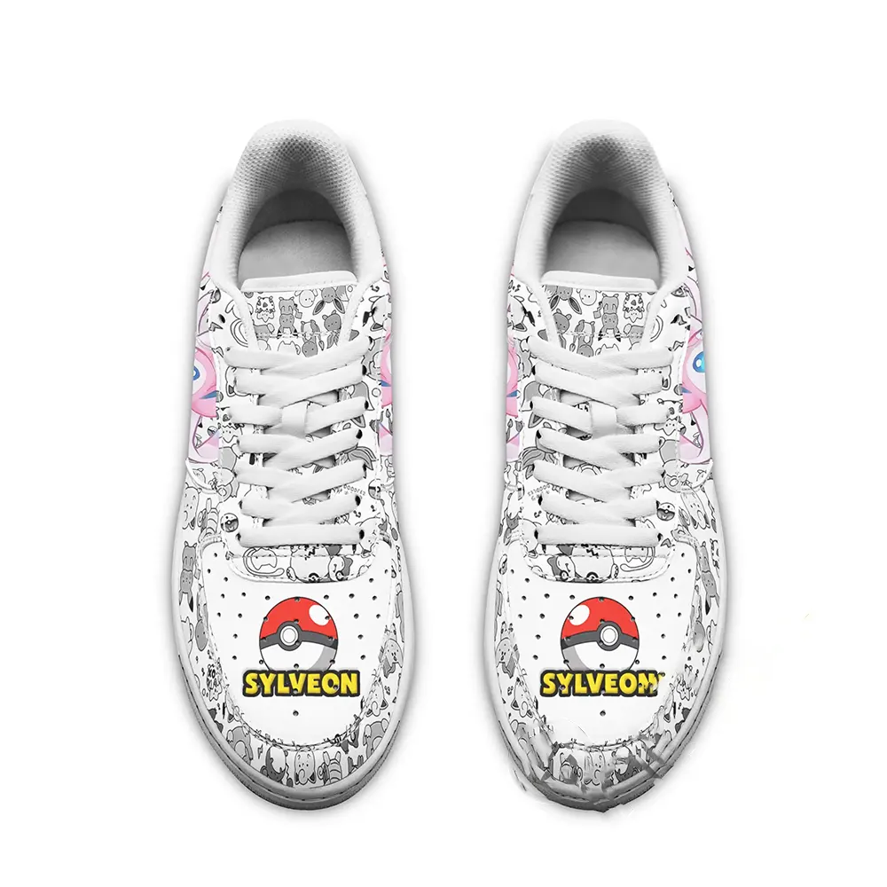 Sylveon Pokemon Fan Gift Idea Amazon Nike Air Force Shoes 2 Sylveon Pokemon Fan Gift Idea Amazon Nike Air Force Shoes