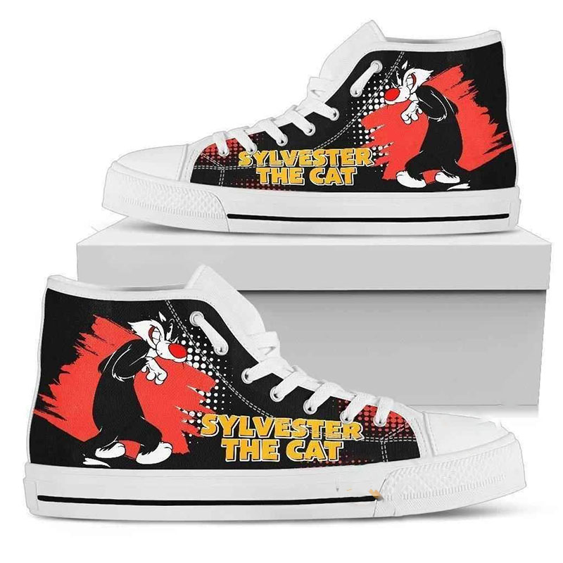 Sylvester The Cat High Top Shoes